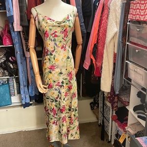 Paper heart slip floral dress